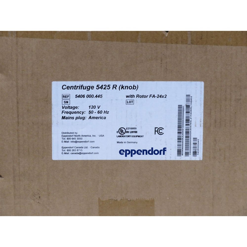 Load image into Gallery viewer, Dim Gray Eppendorf 5425R Refrigerated Centrifuge w/ FA-24x2 Fixed Angle Rotor
